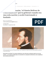 Francisco Morazán, - El Simón Bolívar de Centroamérica - Que La Gobernó Cuando Era Una Sola Nación y Acabó Traicionado y Fusilado - BBC News Mundo