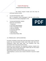 9. Materi 9 Capital Budgeting