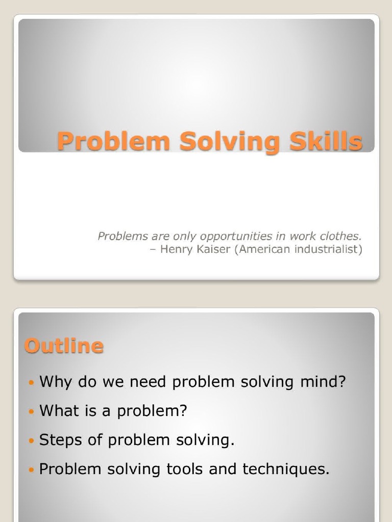problem solving skills pdf free download