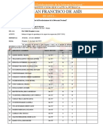 Informe de La Evaluación Carpeta de Recuperación 2022