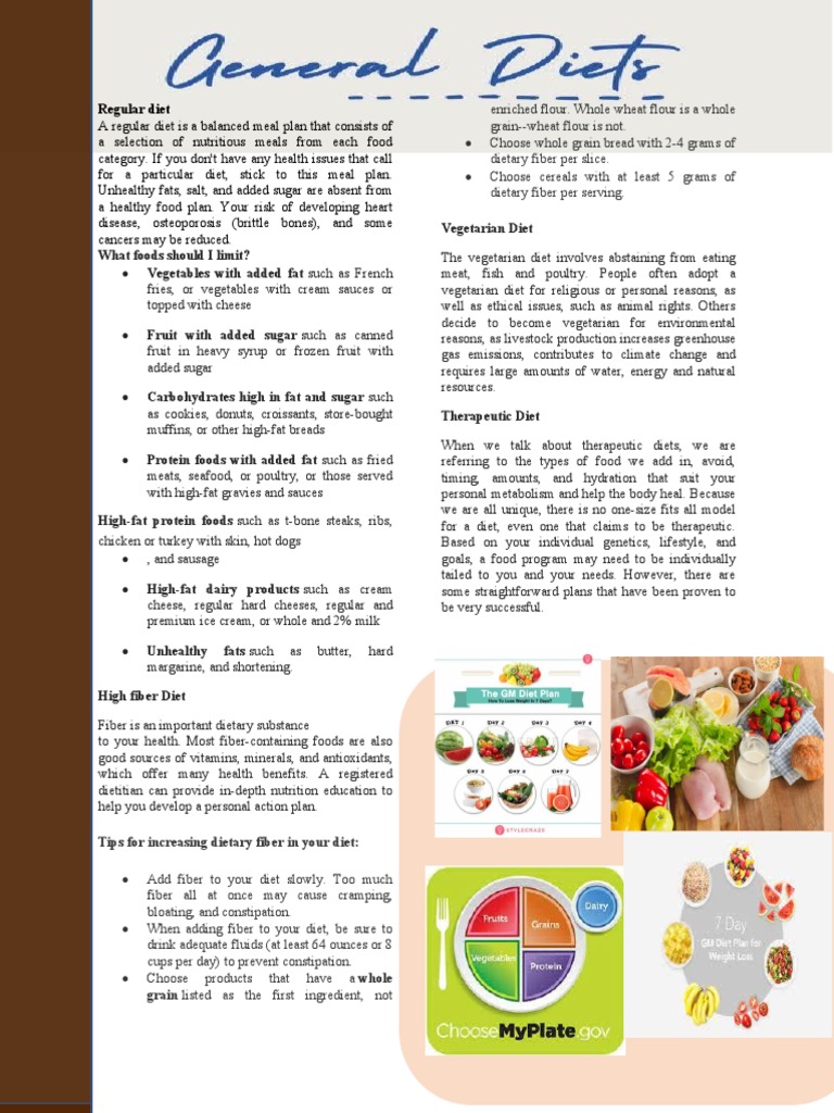 Regular Diet | Download Free PDF | Dieting | Foods
