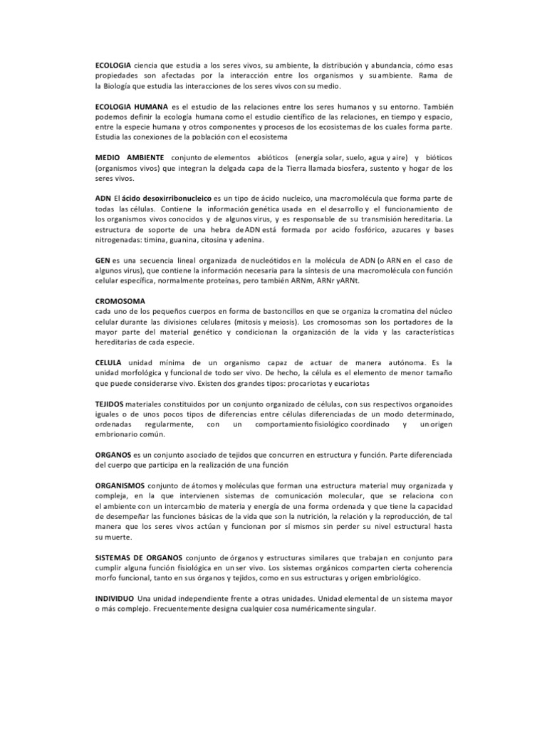 Niveles de Organización Jerárquica