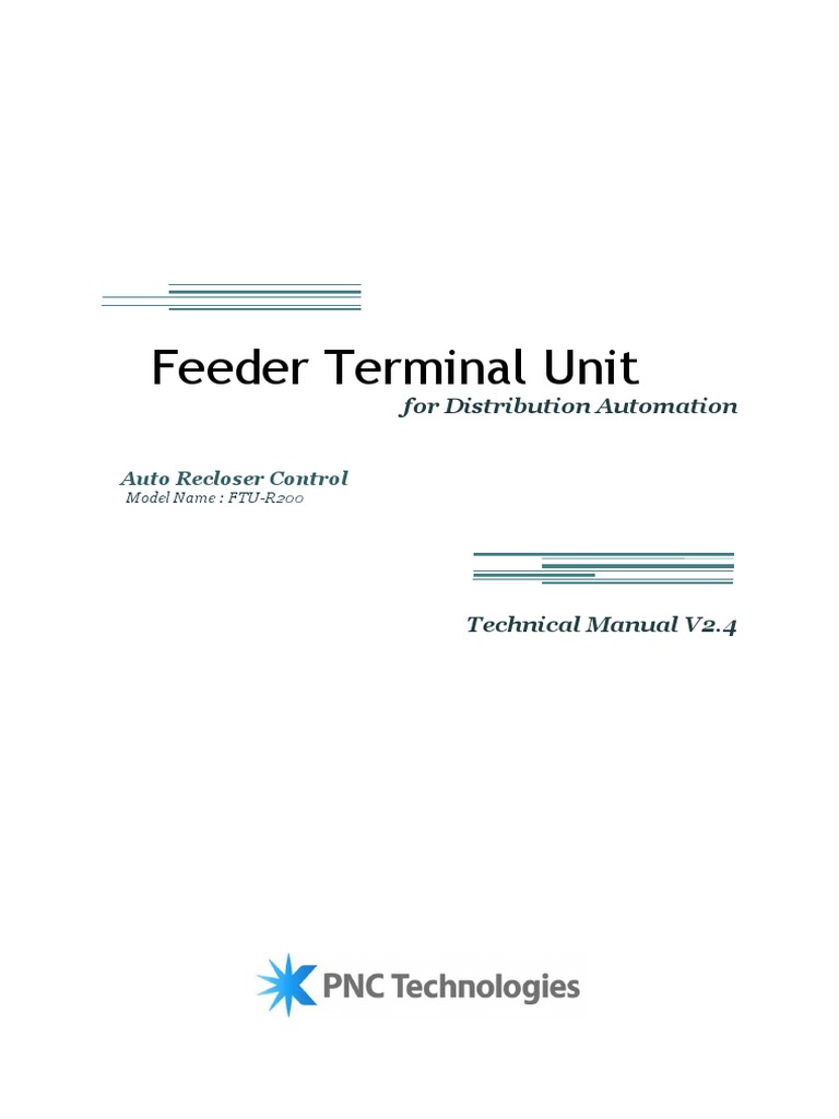 Manual FTU R200 | PDF | Relay | Ac Power