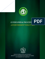 Govt of Pakistan Digital Advertisement Policy 2021