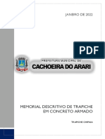 Projeto de trapiche em concreto na cidade de Cachoeira do Arari