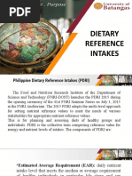 Philippine Dietary Reference Intakes 2018 | PDF | Nutrients | Vitamin