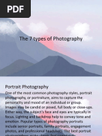 The 7 Types of Photography