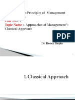 4 Classical Approaches of Management