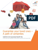 IndiaFirst Life Guaranteed Benefit Plan Brochure