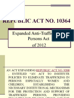 Expanded Anti-Trafficking Act of 2012 protects victims