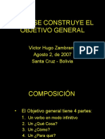 Cómo Se Construye El Objetivo General