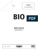 Biologija: Ispitna Knjižica 1