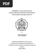 Download ss4012-PENDIDIKAN AGAMA ISLAM DALAM MAJELIS TALIM KAUM IBU RW 01 KELURAHAN TEGAL PARANG JAKARTA SELATAN by Rika Setiawan SN59496130 doc pdf