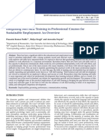 Integrating Soft Skill Training in Professional Courses For Sustainable Employment: An Overview