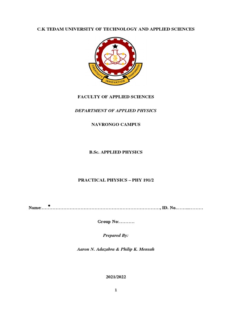 Revised Lab Manual (Physics) PDF