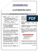 Vestibular Medicina Prova - 2022.2