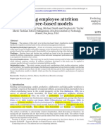 Predicting Employee Atrittion Using Tree Based Models