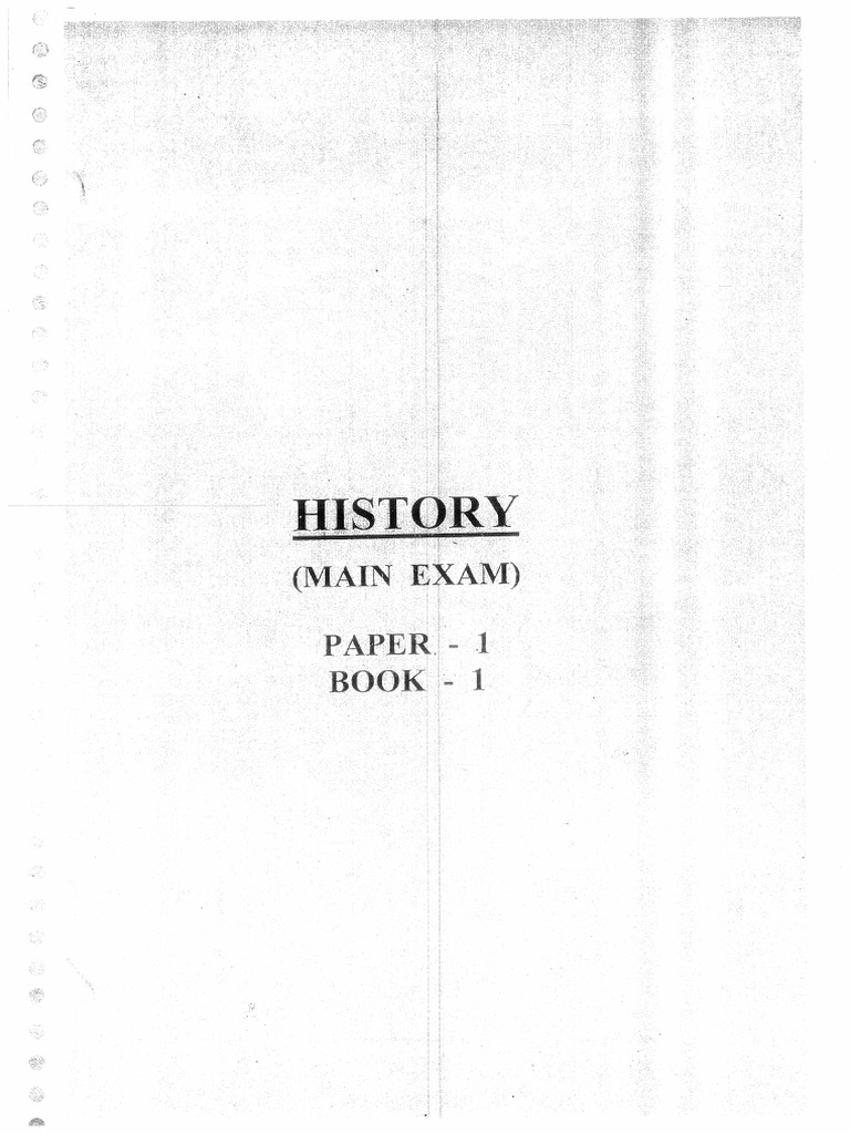 Raus History Optional Blue Book Paper 1 Book 1 (@UPSC - PDF) | PDF ...