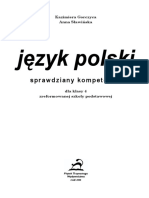 Kazimiera Gorczyca Anna Sławińska. Język Polski. Sprawdziany Kompetencji. Dla Klasy 4 Zreformowanej Szkoły Podstawowej