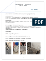 Sieve Analysis: Construction Materials