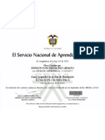 Certificado Sena 2 - Técnicas en Cultura Fisica