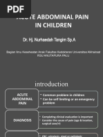 RCH Guidelines: Pediatric Abdominal Pain | PDF | Pain | Constipation