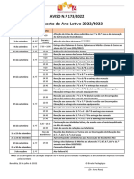 Aviso 173 Lançamento Alunos 2022-2023