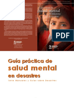 Salud Mental: Guía Práctica de en Situaciones de Desastres