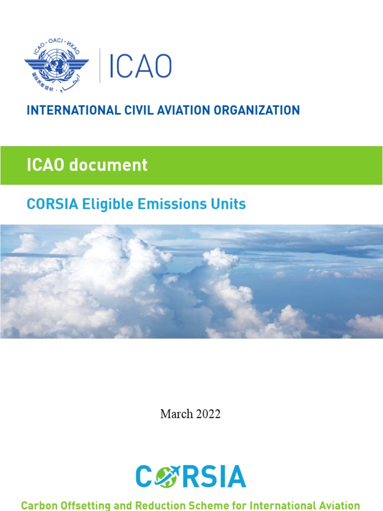 ICAO Document 08 CORSIA Eligible Emisions Units March 2022