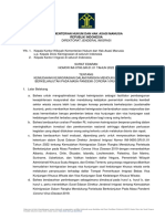 Surat Edaran Tentang Kemudahan Keimigrasian Dalam Rangka Mendukung Pariwisata Berkelanjutan Pada Masa Pandemi Corona Virus Disease 2019