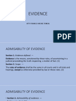 EVIDENCE Module 2 Admissability