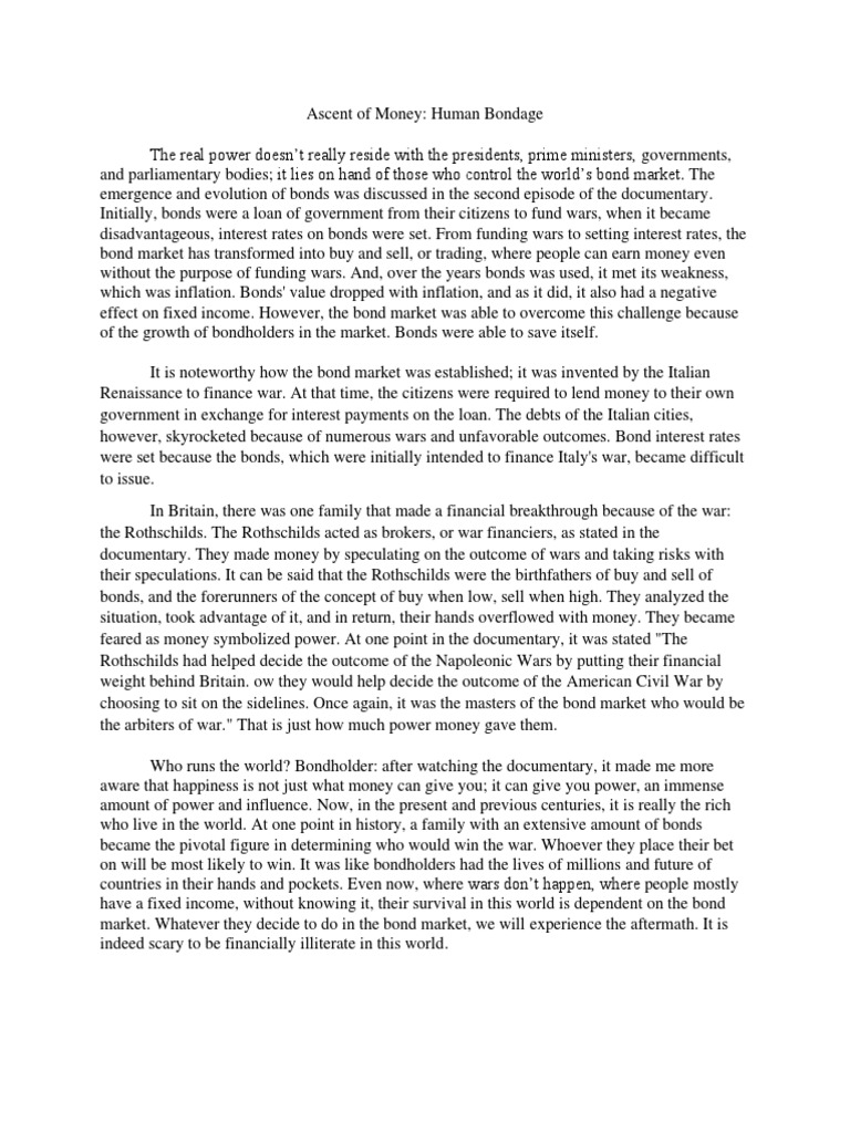 Episode 2 Reflection PDF Bonds (Finance) Interest