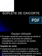 Soplete de Oxicorte-Proceso de Oxicortar