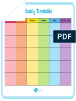 T C 581 Weekly Timetable Template Ver 2