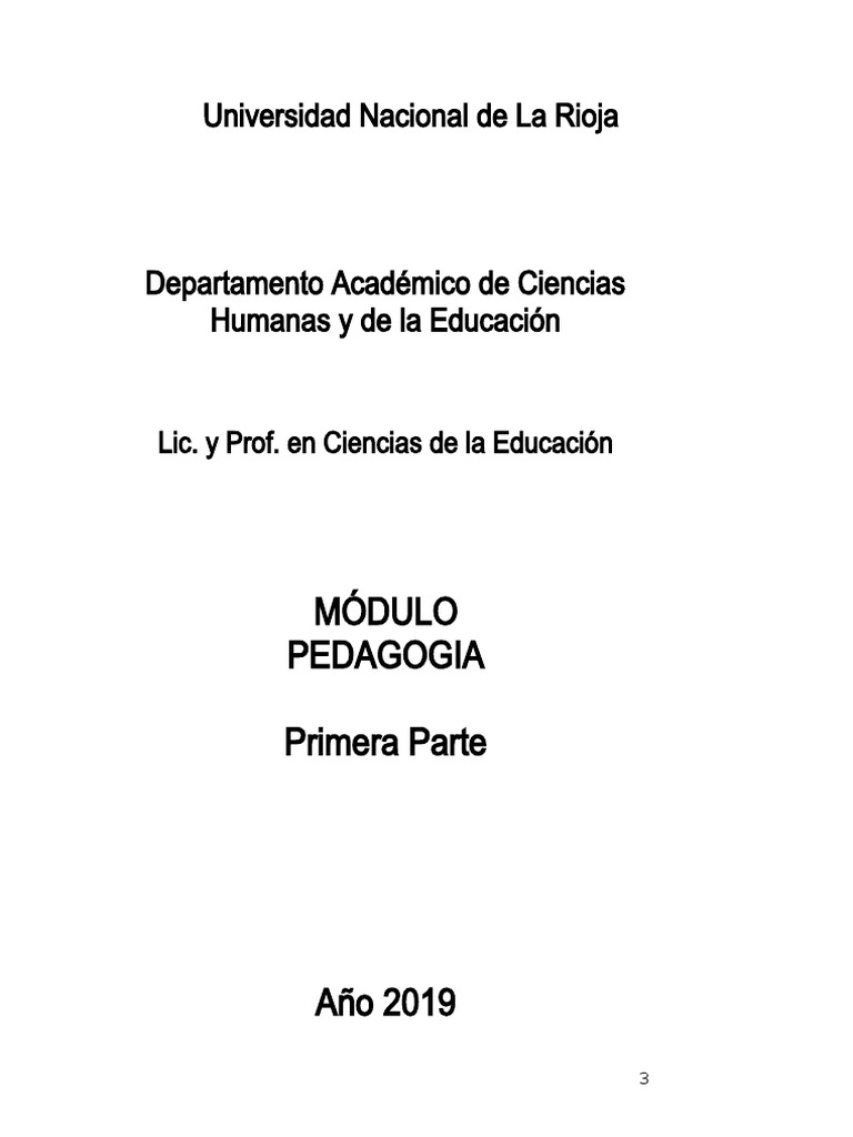 Modulo Pedagogía Primera Parte Bloque 1 Y 2 Pdf Maestros