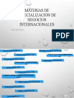 4-Materias de Especialización de Negocios Internacionales