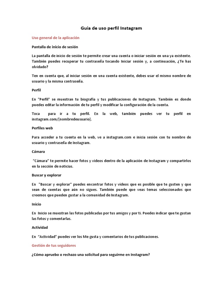 Cómo usar la foto de perfil en Instagram | PDF | Hashtag | Ios