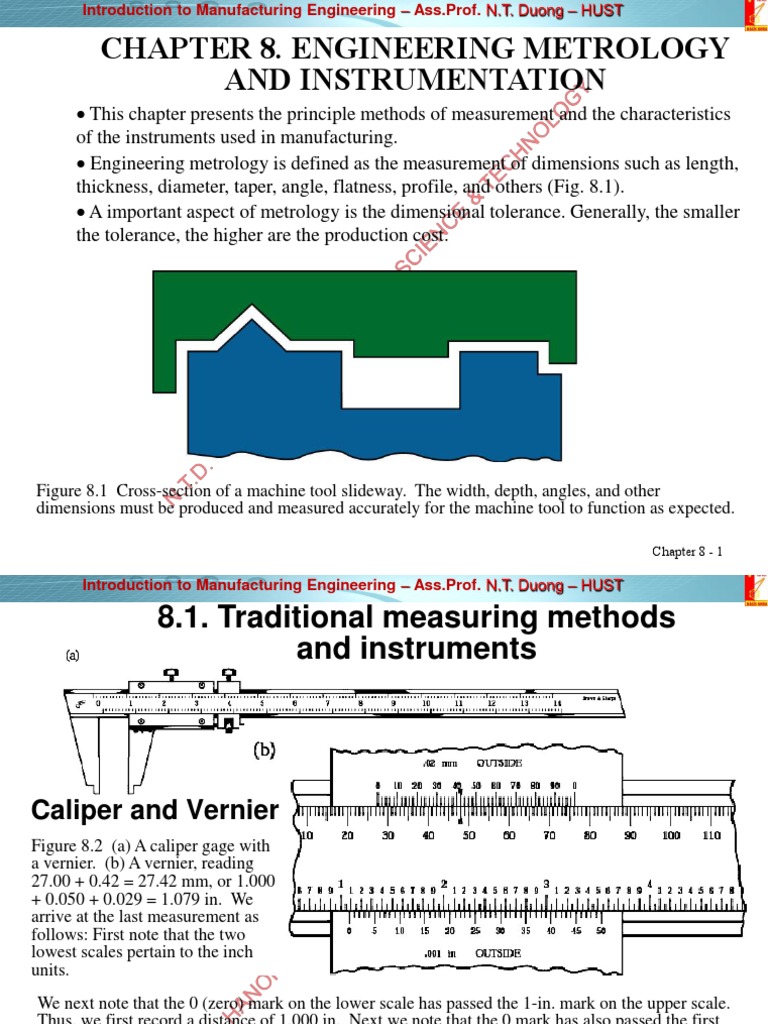 Chapter 8 Engineering Metrology and Instrumentation PDF