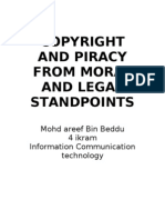 Copyright and Piracy From Moral and Legal Standpoints