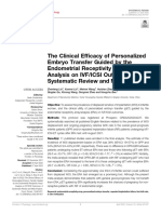 The Clinical Efficacy of Personalized Embryo Transfer Guided by The Endometrial Receptivity Array: Analysis On IVF:ICSI Outcomes: A Systematic Review and Meta-Analysis
