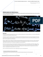 Mathematics For Data Science. Overwhelmed by Looking For Resources To - by Ibrahim Sharaf ElDen - Towards Data Science