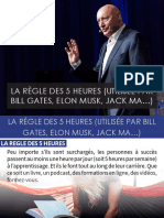 Roger Lannoy - La Règle Des 5 Heures (Utilisée Par Bill Gates, Elon Musk, Jack Ma )