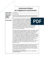 Bilingue Gestionnaire Du L'engagement Communautaire.