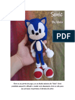 Sonic Azul en Crochet