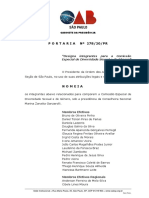 Portaria #278-20 - Comissão Especial de Diversidade Sexual e de Gênero