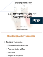 2.2 - Descritiva - Distribuições de Freq