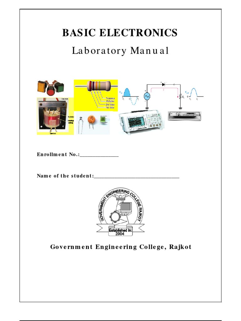 Basic Electronics Lab Manual Equipment Electronic Engineering