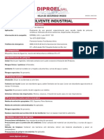 MSDS Solvente Industrial 2020