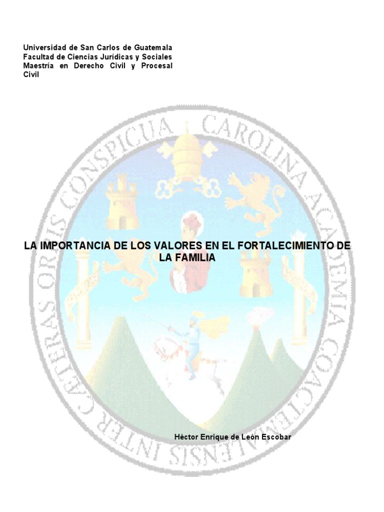 Fortaleciendo Valores en la Familia | PDF | Familia | Crimen y violencia