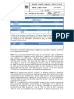  Reglamento de Higiene y Seguridad Industrial